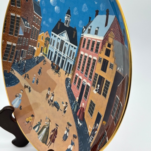 Colonial Heritage Series Decorative Wall Plate "Old New York" Signed & Numbered - Picture 7 of 9
